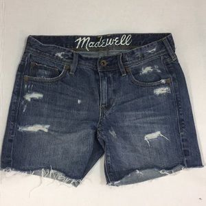 Madewell Women Distressed Jeans Shorts- Size 25
